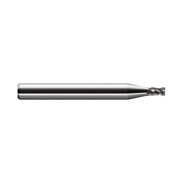 5/32 Cutter dia. x 0.0300 in. Radius x 0.2350 in.  Carbide Corner Radius End Mill, 2 Flutes